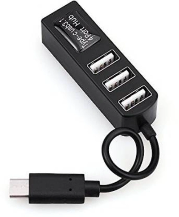 C TYPE OTG PORT4 HUB - BLACK